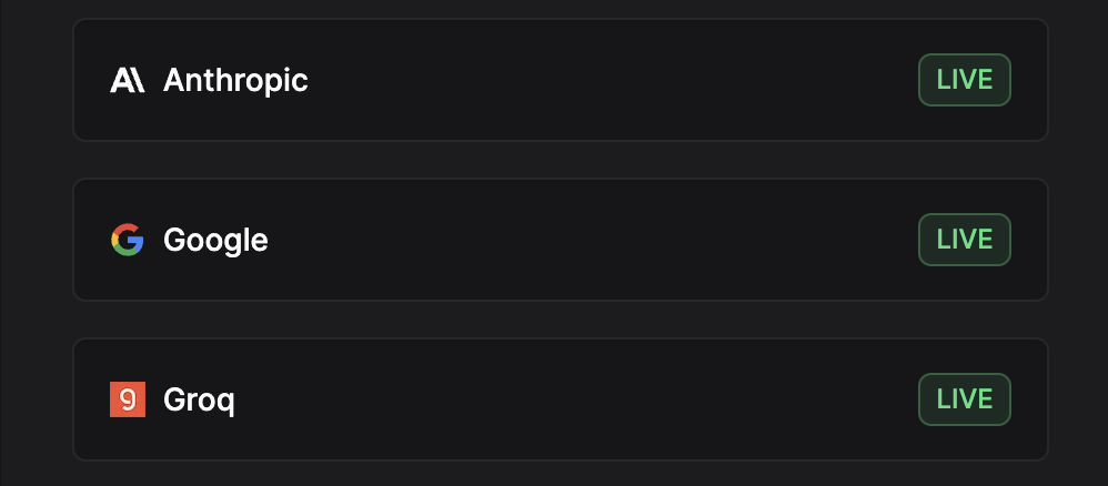 📦 NEW: Providers - Anthropic, Google, Groq